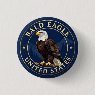 🦅 Weißkopfseeadler Vereinigte Staaten Wildtiere Button