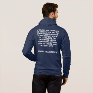 Weißkopfseeadler-Verfassungszitat Marbury v Madiso Hoodie