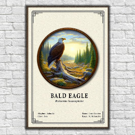 Weißkopfseeadler-Zoologie-Serie Poster