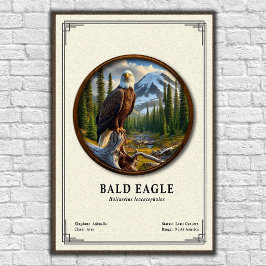 Weißkopfseeadler-Zoologie-Serie Poster