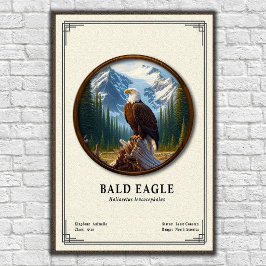 Weißkopfseeadler-Zoologie-Serie Poster