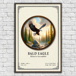 Weißkopfseeadler-Zoologie-Serie Poster
