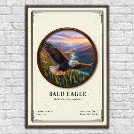 Weißkopfseeadler-Zoologie-Serie Poster
