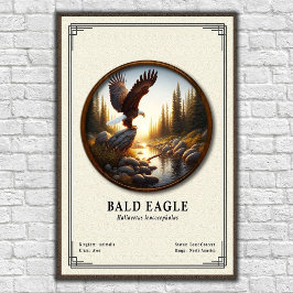 Weißkopfseeadler-Zoologie-Serie Poster