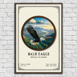 Weißkopfseeadler-Zoologie-Serie Poster