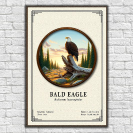 Weißkopfseeadler-Zoologie-Serie Poster