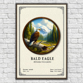 Weißkopfseeadler-Zoologie-Serie Poster