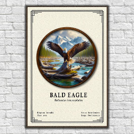 Weißkopfseeadler-Zoologie-Serie Poster