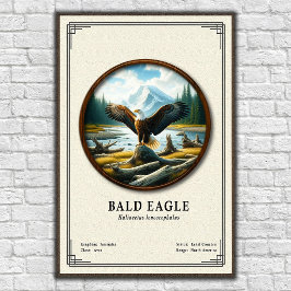 Weißkopfseeadler-Zoologie-Serie Poster