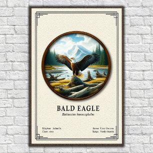Weißkopfseeadler-Zoologie-Serie Poster