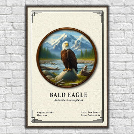 Weißkopfseeadler-Zoologie-Serie Poster