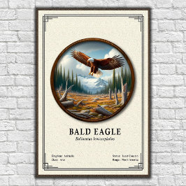 Weißkopfseeadler-Zoologie-Serie Poster