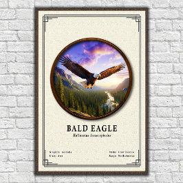 Weißkopfseeadler-Zoologie-Serie Poster