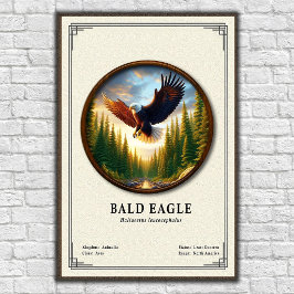 Weißkopfseeadler-Zoologie-Serie Poster
