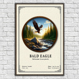 Weißkopfseeadler-Zoologie-Serie Poster