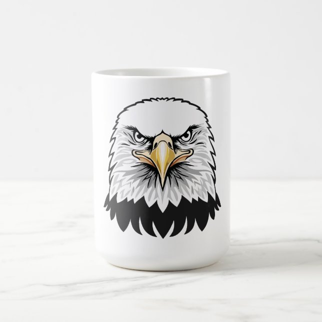Weißkopfseeadlerkopf Kaffeetasse (Mittel)