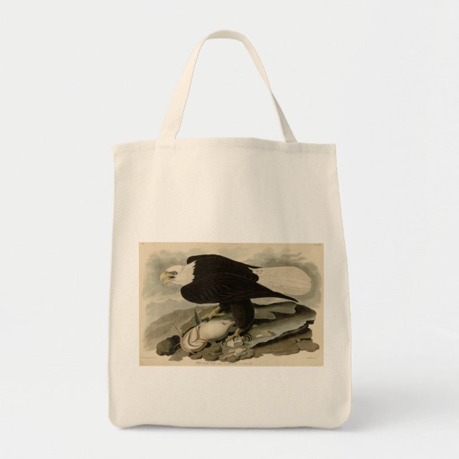 Weißkopfvögel (Bald-Adler) Audubon-Vögel aus Ameri Tragetasche (Vorne)