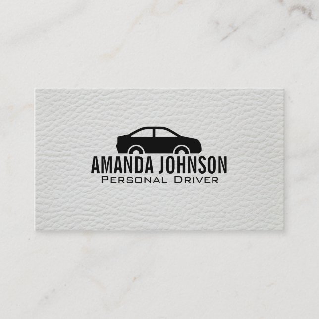Weißleder | Automobil Visitenkarte (Vorderseite)