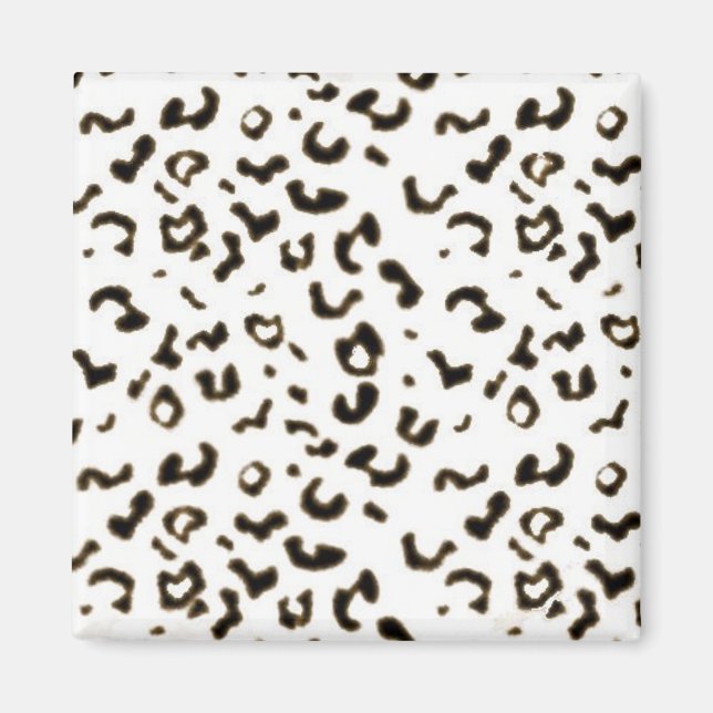 Weißleopard Magnet (Vorne)