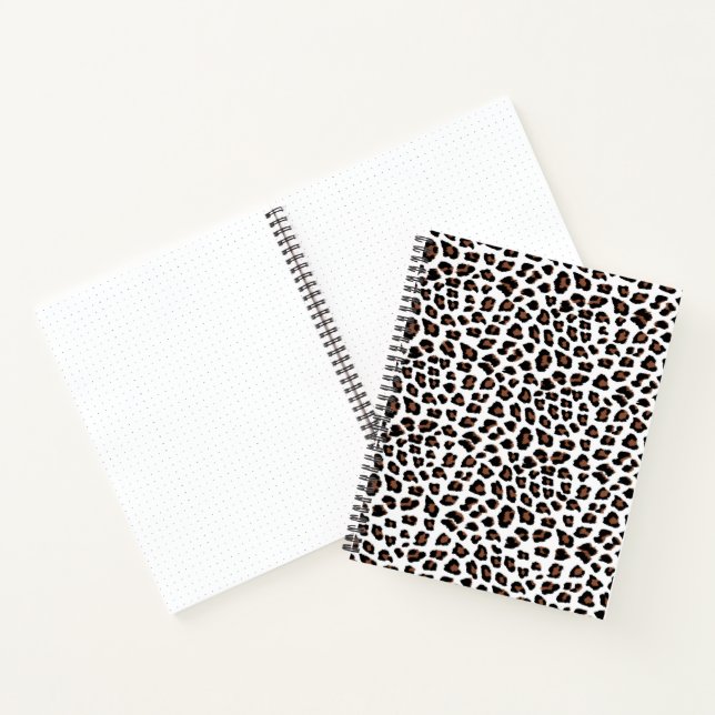 Weißleopard Notizbuch (Innenseite)