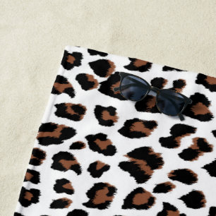 Weißleopard Strandtuch