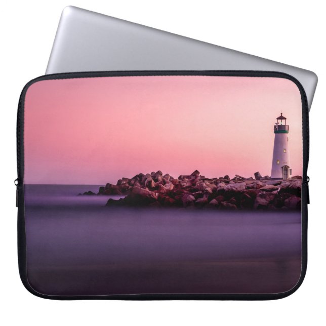 WEISSLICHTHEE AUF DER ROCKY SAASHORE LAPTOPSCHUTZHÜLLE (Vorderseite)