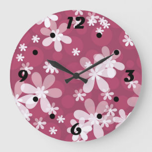 Weißmehl Große Wanduhr