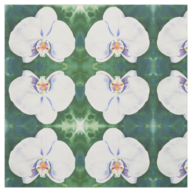 Weißorchid Stoff (Muster)