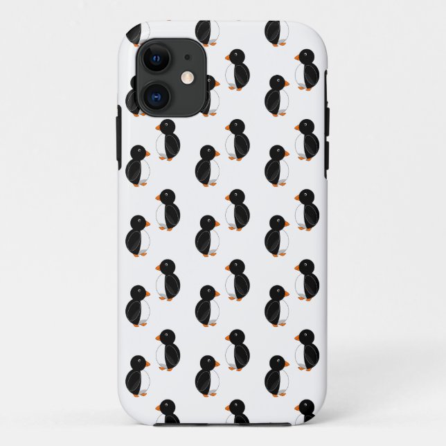 Weißpinguine Case-Mate iPhone Hülle (Rückseite)