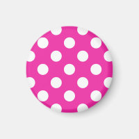 Weißpolka-Punkte auf Fuchsia