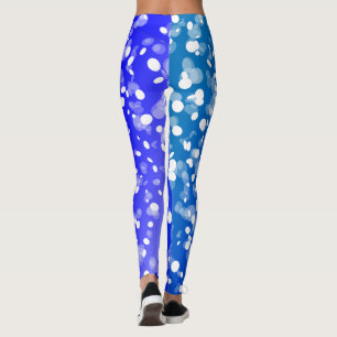 Weißpolka-Punkte Leggings