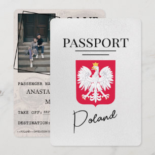 Weißpolnischer Pass Save the Date