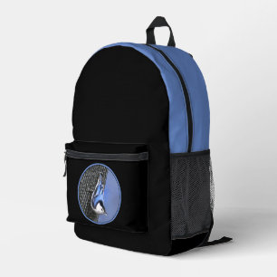 Weißreißer Nuthatch Malerei Original Vogelkunst Bedruckter Rucksack
