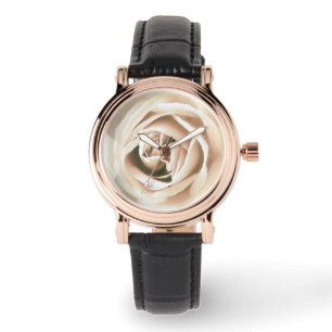 Weißrosa Armbanduhr