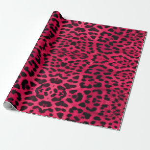 Weißrosa Leopardendruckpapier für Geschenke Geschenkpapier
