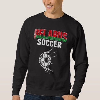 Weißrussischer Fußballball im Netz  Weißrussische  Sweatshirt