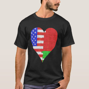 Weißrussisches Flaggenherz T-Shirt