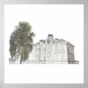 Weißrussland Беларусь Гродна Гродно Architektur Po Poster