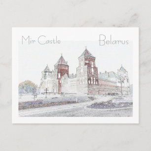 Weißrussland Беларусь Architektur des Mir-Schlosse Postkarte