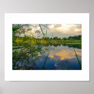 Weißrussland Беларусь Landschaft Natur Kanal Poste Poster