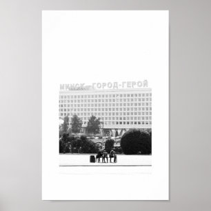 Weißrussland Беларусь Minsk Мінск Минск Architektu Poster