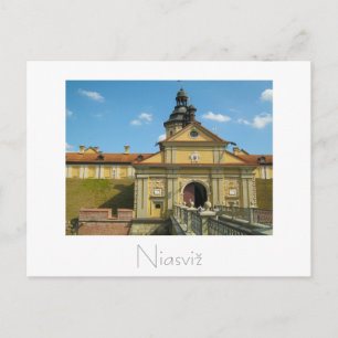 Weißrussland Беларусь Niasviž Nesvizh Schloss Post Postkarte