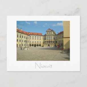Weißrussland Беларусь Niasviž Schloss Nesvizh Post Postkarte