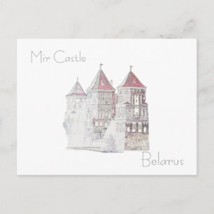 Weißrussland Беларусь Schloss Mir Architektur Post Postkarte