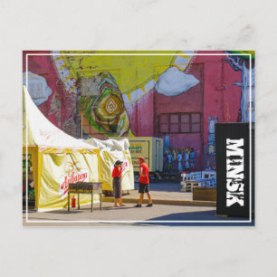 Weißrussland Б л а е р с у ь Minsk Jang Postkarte