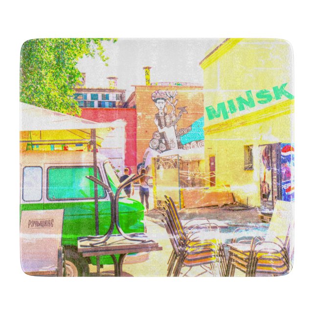 Weißrussland Б л а е р с у ь Minsk Jang Schneidebrett (Vorderseite)