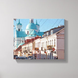 Weißrussland Б л а е с р у Hrodna Grodno Architekt Leinwanddruck