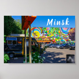 Weißrussland Б л а е с р у Minsk ь Poster