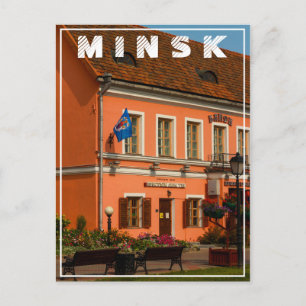 Weißrussland Б л а е с р у Minsk ь Postkarte