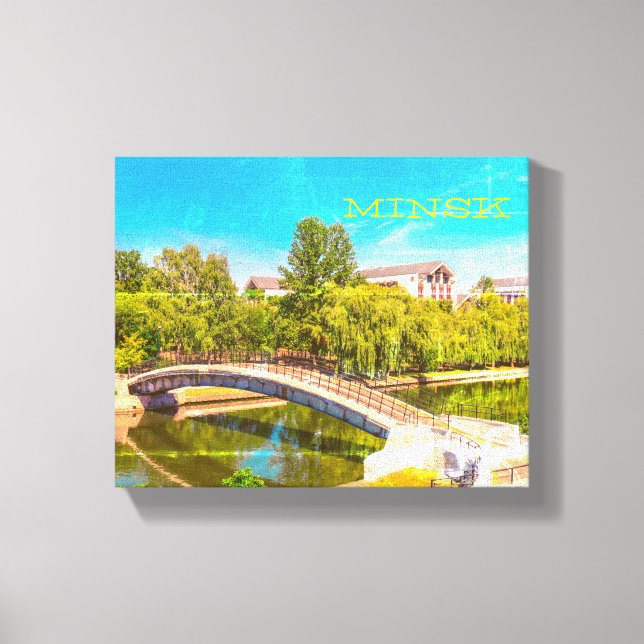 Weißrussland Б л а е с р у Minsk  Jang Leinwanddruck (Vorderseite)